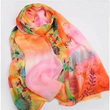 Silk Scarf Floral Print